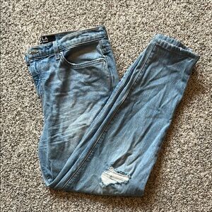 Men's Blue Distressed Jeans